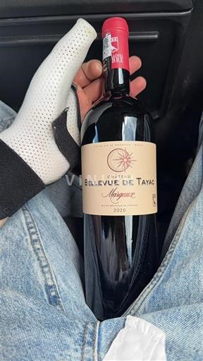 Vin Rouge sec Château Bellevue de Tayac 2020 France Bordeaux Margaux AOC