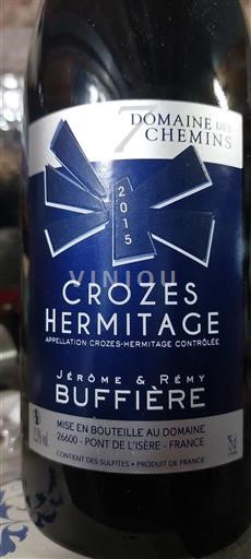 Rhône-dalen Crozes-Hermitage Domaine Des 7 Chemins Jérôme & Rémy Buffière 2015