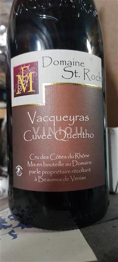 Rhône Valley Vacqueyras Domaine St. Roch Quentho 2017