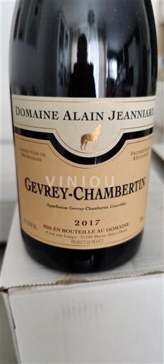 Burgundy Gevrey-Chambertin Domaine Alain Jeanniard 2017