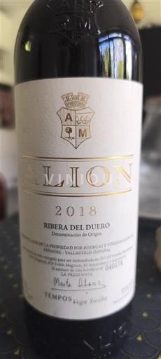 Castilien og León Ribera del Duero Bodegas Y Viñedos Alion Alión 2018