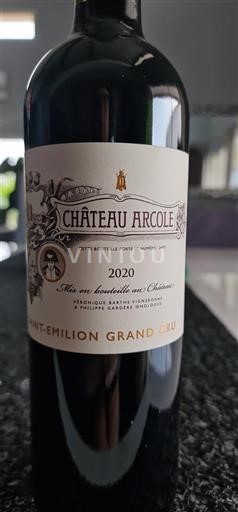 Bordeaux Saint-Émilion Grand Cru Château Arcole 2020