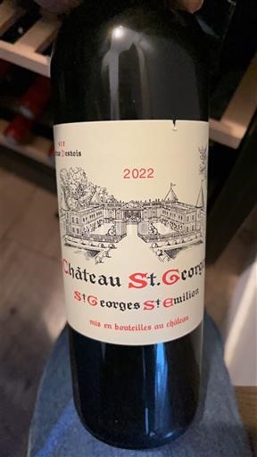 Bordeaux Saint-Georges-Saint-Émilion Château Saint Georges 2022