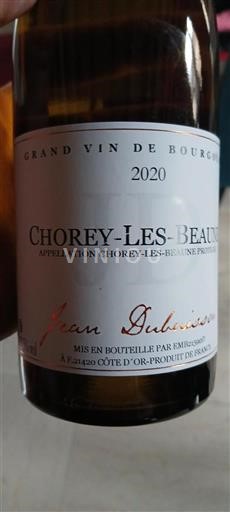 Borgonha Chorey-lès-Beaune Jean Dubuisson 2020