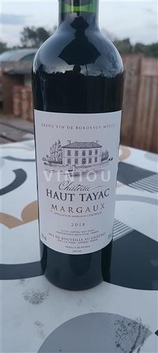 Bordeaux Margaux Château Hauttayac 2018