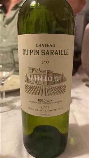 Burdeos Bordeaux Château Pin Saraille 2022