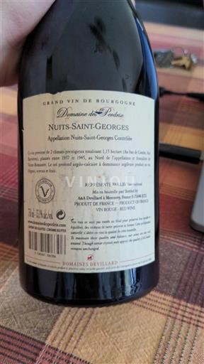 Bourgondië Nuits-saint-georges Domaine Des Perdrix 2018