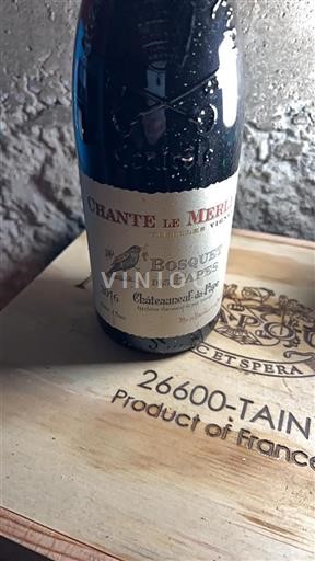 Valle del Ródano Châteauneuf-du-Pape. Domaine Bosquet Des Papes Chante le Merle 2016