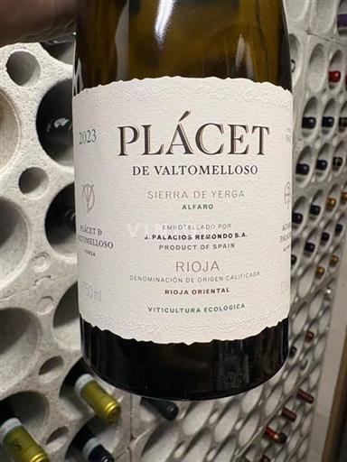 La Rioja Rioja J. Palacios Remondo Plácet de Valtomelloso 2023