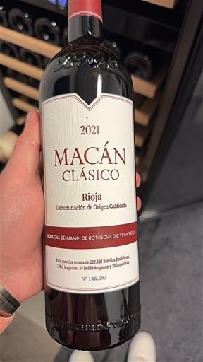 Wines Rouge sec Macán Clásico Bodegas Benjamin De Rothschild & Vega Sicilia 2021 Spain Rioja DO