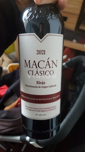 Rioja Bodegas Benjamin De Rothschild & Vega Sicilia Macán Clásico 2021