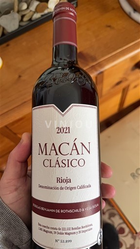 La Rioja Rioja Bodegas Benjamin De Rothschild & Vega Sicilia Macán Clásico 2021