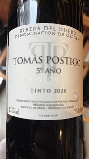 Castille và León Ribera del Duero Tomás Postigo 5º Año 2020
