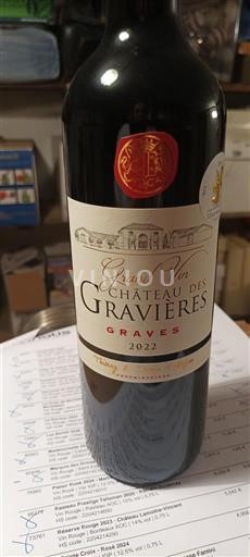 Burdeos Graves Château Des Gravières Grand Vin 2022