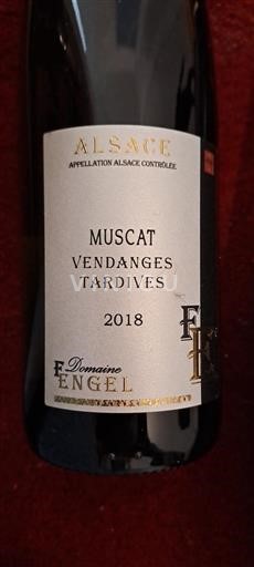 Alsace Domaine Engel Muscat Vendanges Tardives 2018
