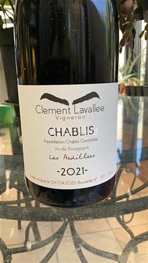 Bourgondië Chablis Clement Lavallee Les Andillers 2021