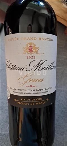 Bordeaux Graves Château Maillard Grand Rancon 2022