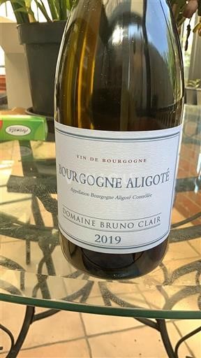 Burgundy Bourgogne Aligoté Domaine Bruno Clair 2019