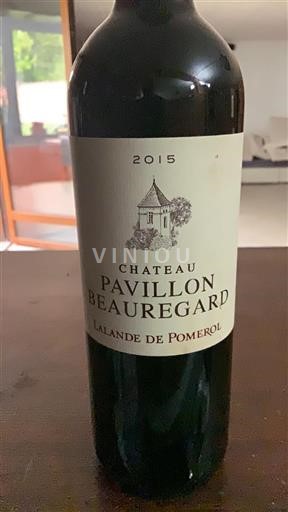 Bordeaux Lalande-de-pomerol Château Pavillon Beauregard 2015