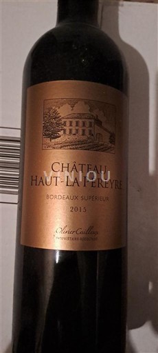 Bordeaux Bordeaux Supérieur Château Haut La Pereyre 2015