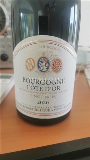 Borgogna Borgogna Côte d'Or Domaine Robert Sirugue 2020