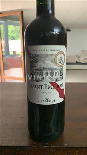 Bordeaux Saint-Émilion J. Lebègue 2015