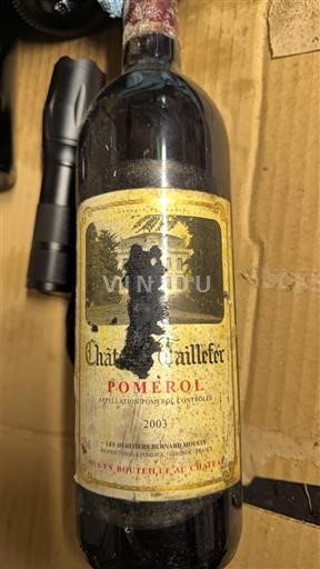 Bordeaux Pomerol Château Taillefer 2003