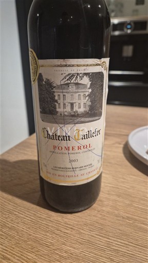 Bordéus Pomerol Château Taillefer 2003