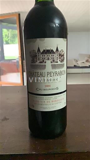 Bordeaux Haut-Médoc Cru Bourgeois Château Peyrabon 2001