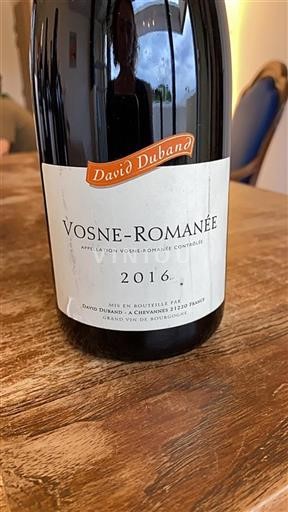 Bourgondië Vosne-Romanée David Duband 2016