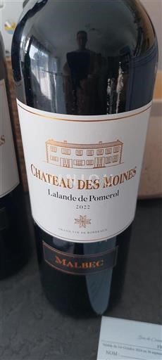 Bordeaux Lalande-de-pomerol Château Des Moines Malbec 2022