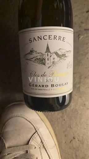 Thung lũng sông Loire Sancerre. Gérard Boulay Clos de Beaujeu 2022