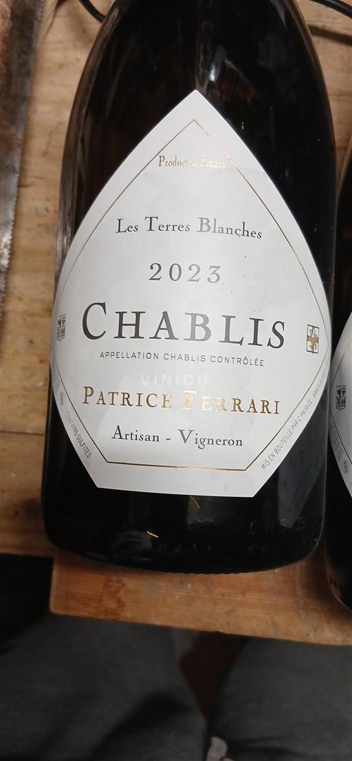 Bourgogne Chablis Domaine Patrice & Ferrari Les Terres Blanches 2023