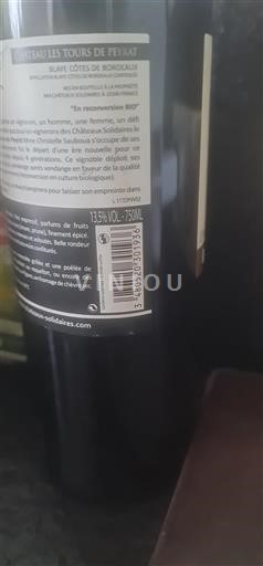 Burdeos Blaye-Côtes de Burdeos Château Les Tours De Peyrat 2011