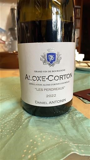 Bourgogne Aloxe-Corton Daniel Antonin Les Perdrix 2022