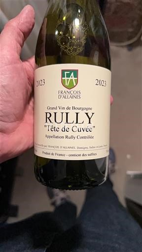 Borgogna Rully François Allaines Tête de 2023