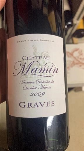 Bordéus Graves Château Mamin 2009