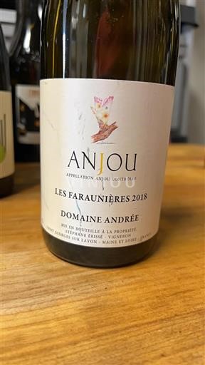 Dolina Loare Anjou Domaine Andrée Les Faraunières 2018