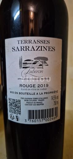 Rhône-dalen Luberon Terrasses Sarrazines 2019