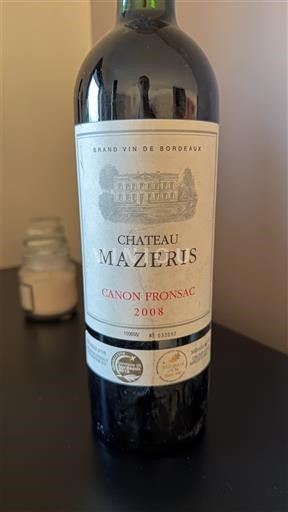 Burdeos Canon-Fronsac Château Mazeris 2008