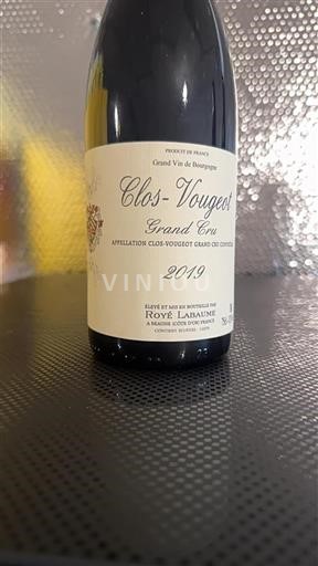 Burgundi Clos-de-vougeot Grand Cru Roye Labaume 2019