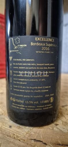 Bordeaux Bordeaux Supérieur Furt Excellence 2016
