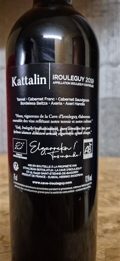 Sudoeste Irouléguy Cave Irouleguy Kattalin 2019
