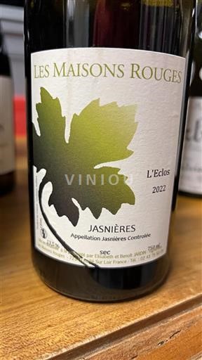 Loirevallei Jasnières Les Maisons Rouges L'Eclos 2022