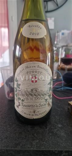 Savoie ja Bugey Roussette de Savoie Perret Cœur d'Altesse 2010