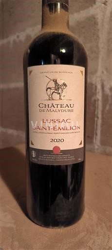 Bordeaux Lussac-Saint-Émilion Château Maldyure 2020