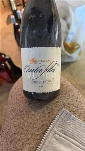 Rhône-dalen Côtes-du-Rhône Château Les Quatre Filles 2012