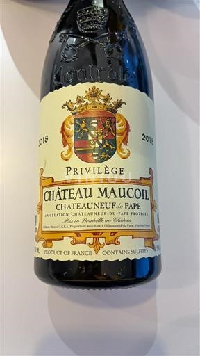 Rhônedalen Châteauneuf-du-Pape Château Maucoil PRIVILEGE 2018