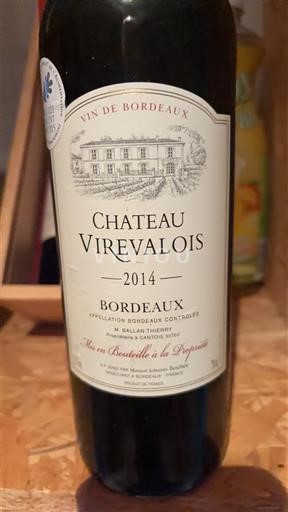 Bordeaux Château Virevalois 2014