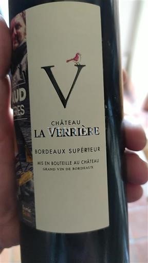 Bordeaux Bordeaux Supérieur Château La Verrière Ei vuosikertaa